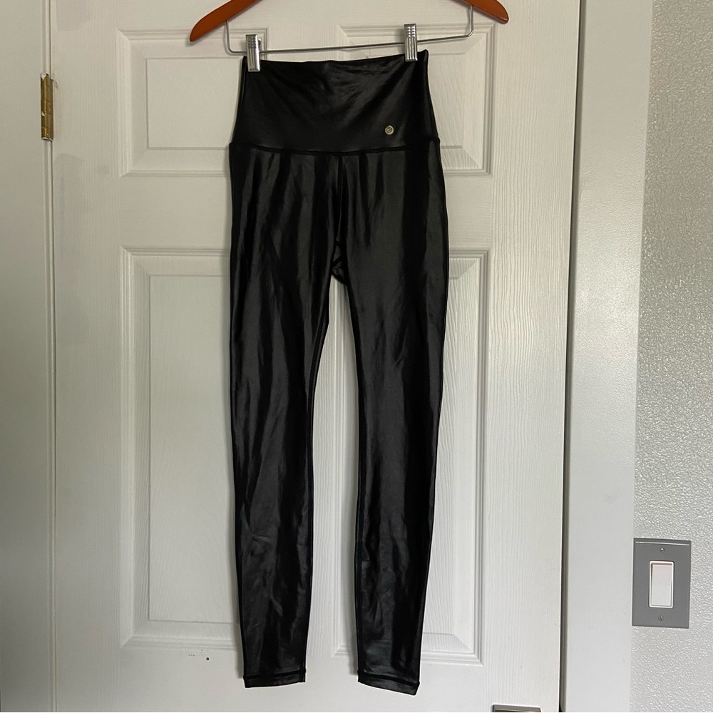 Savvi liquid black  leggings women’s girls size XS